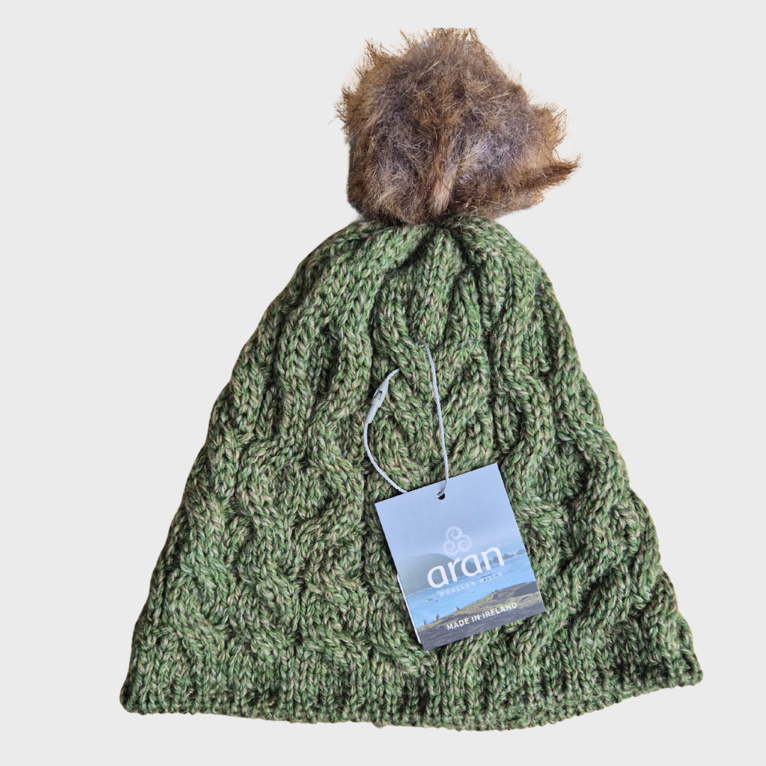Aran Woollen Mills Bobble Hat