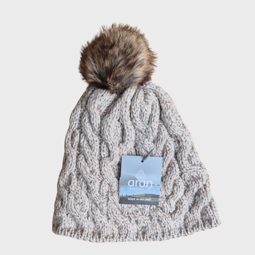 Aran Woollen Mills Bobble Hat