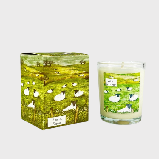 Heaven Scent Aloe & Straw Votive Candle