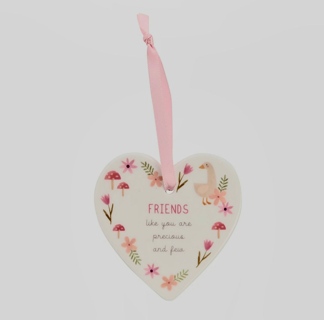 Friends Hanging Heart Plaque