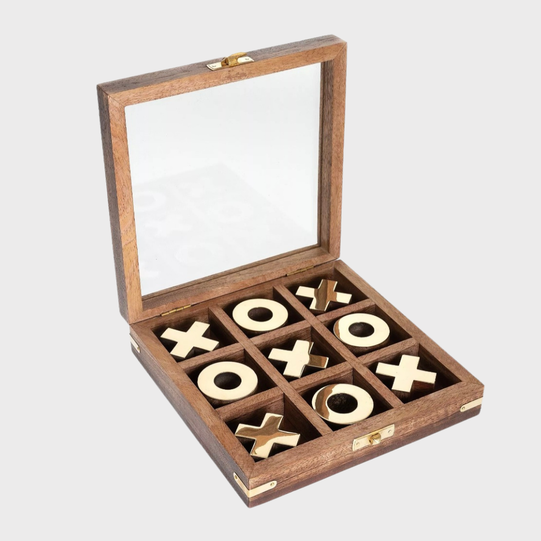 Tic Tac Toe Wooden Game