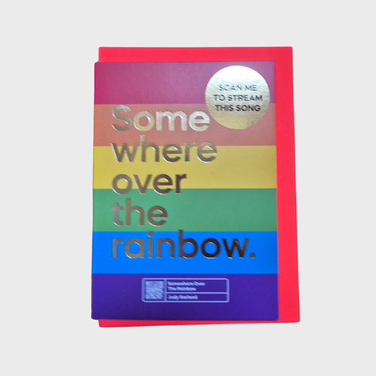 Somewhere over the Rainbow- Judy Garland Card