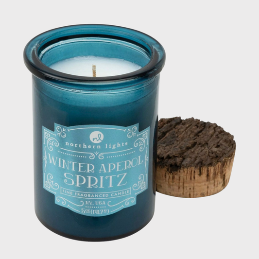Winter Aperol Spritz Candle