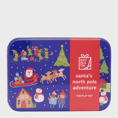 Santa's North Pole Adventure Gift in a Tin