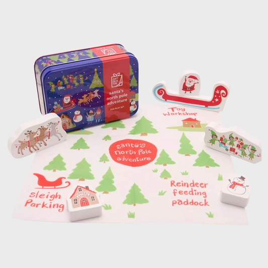 Santa's North Pole Adventure Gift in a Tin
