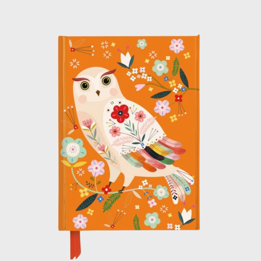 Bee Brown Folk Owl Journal