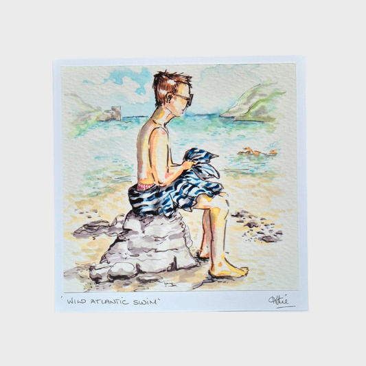 "Wild Atlantic Swim" Greeting Card
