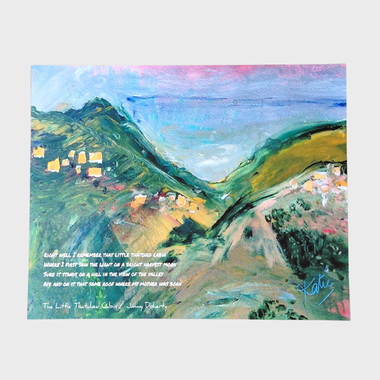 "The Little Thatched Cabin" Print