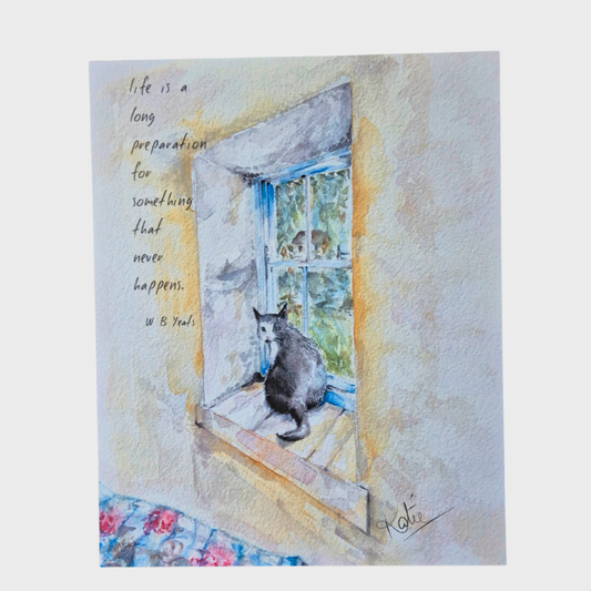 Cat 'Yeats' Print