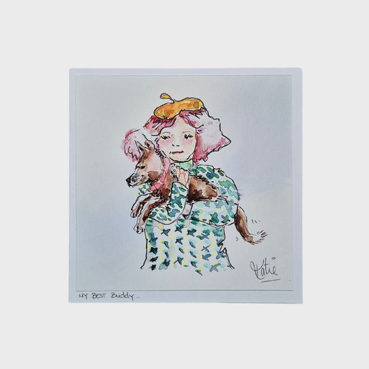 'My Best Buddy' Greeting  Card