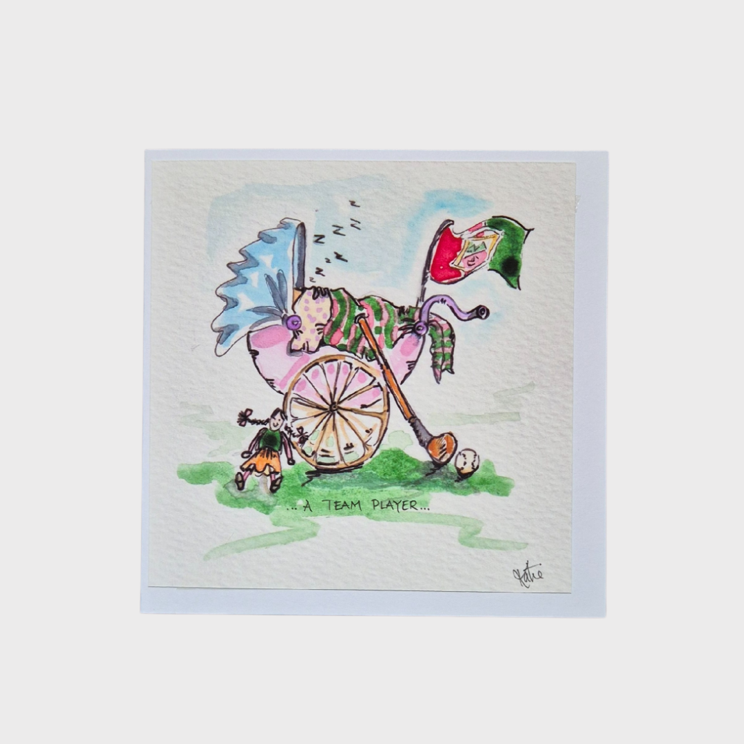 'A Team Player' New Baby Card
