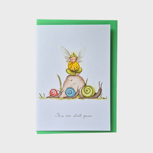 This too shall pass Flower Fairy Greeting Card