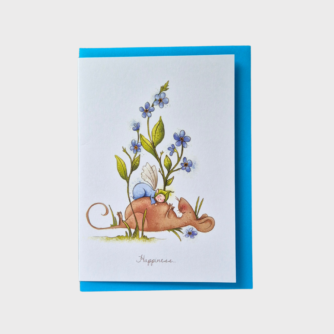 Happiness Flower Fairy Greeting Card