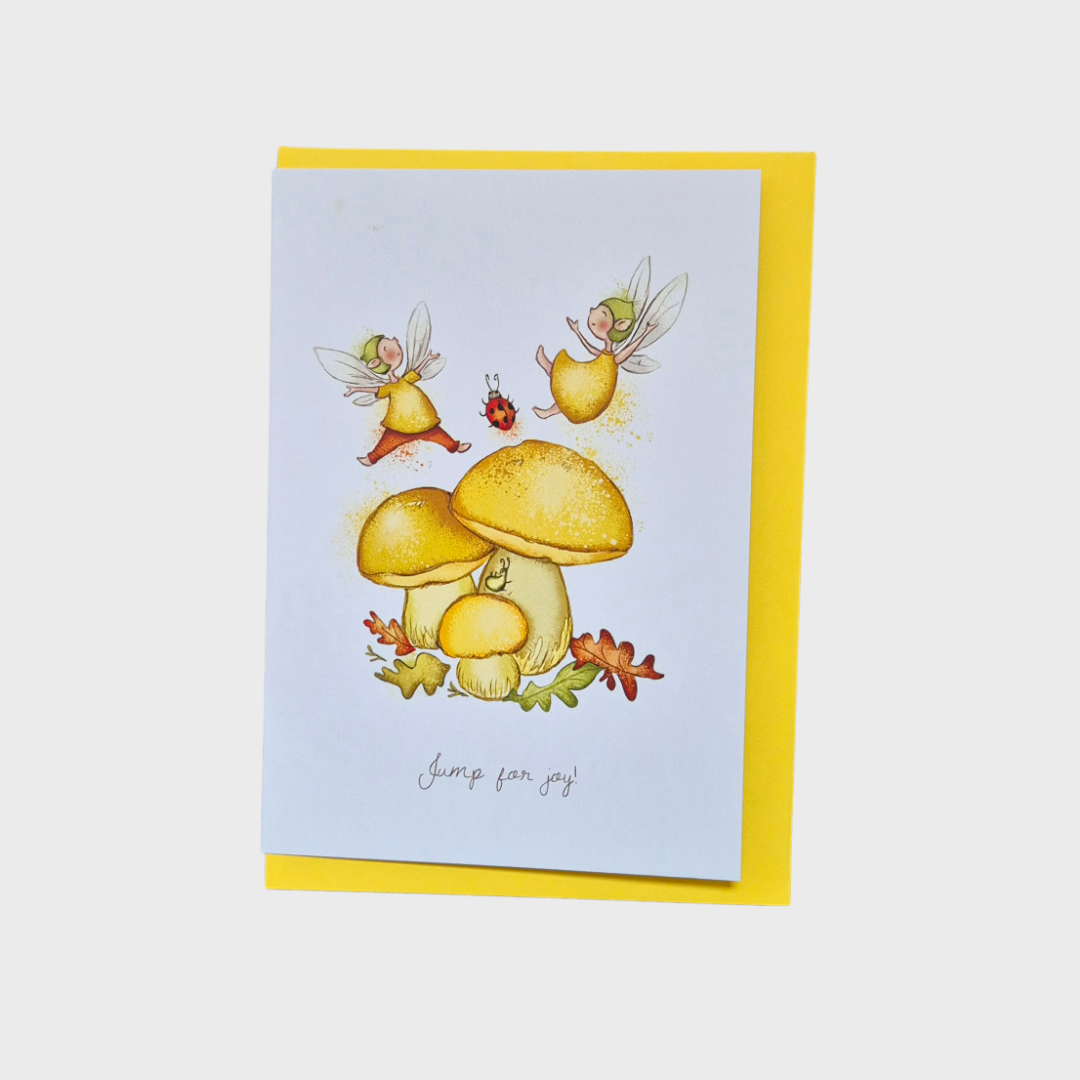 Jump For Joy Flower Fairy Greeting Card