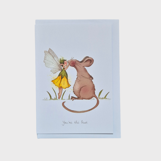 You're the best Flower Fairy Greeting Card