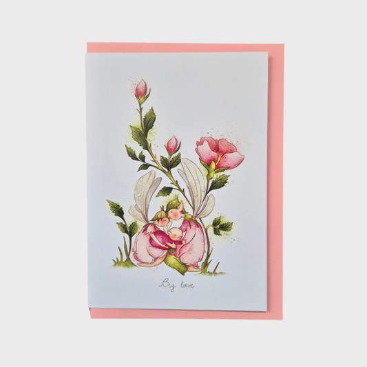 Big Love Flower Fairy Greeting Card