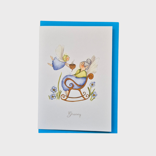 Granny Flower Fairy Greeting Card