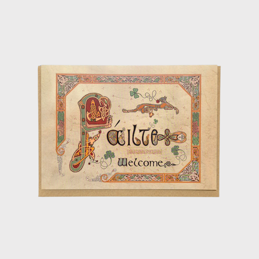 Celtic Failte Welcome Greeting Card