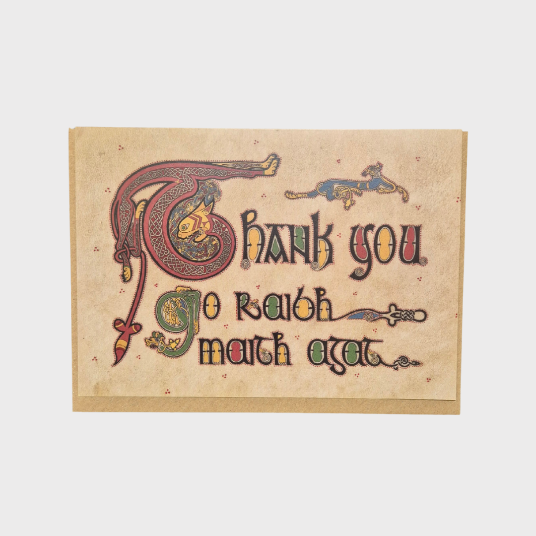 Celtic Thank You Greeting Card in Landscape