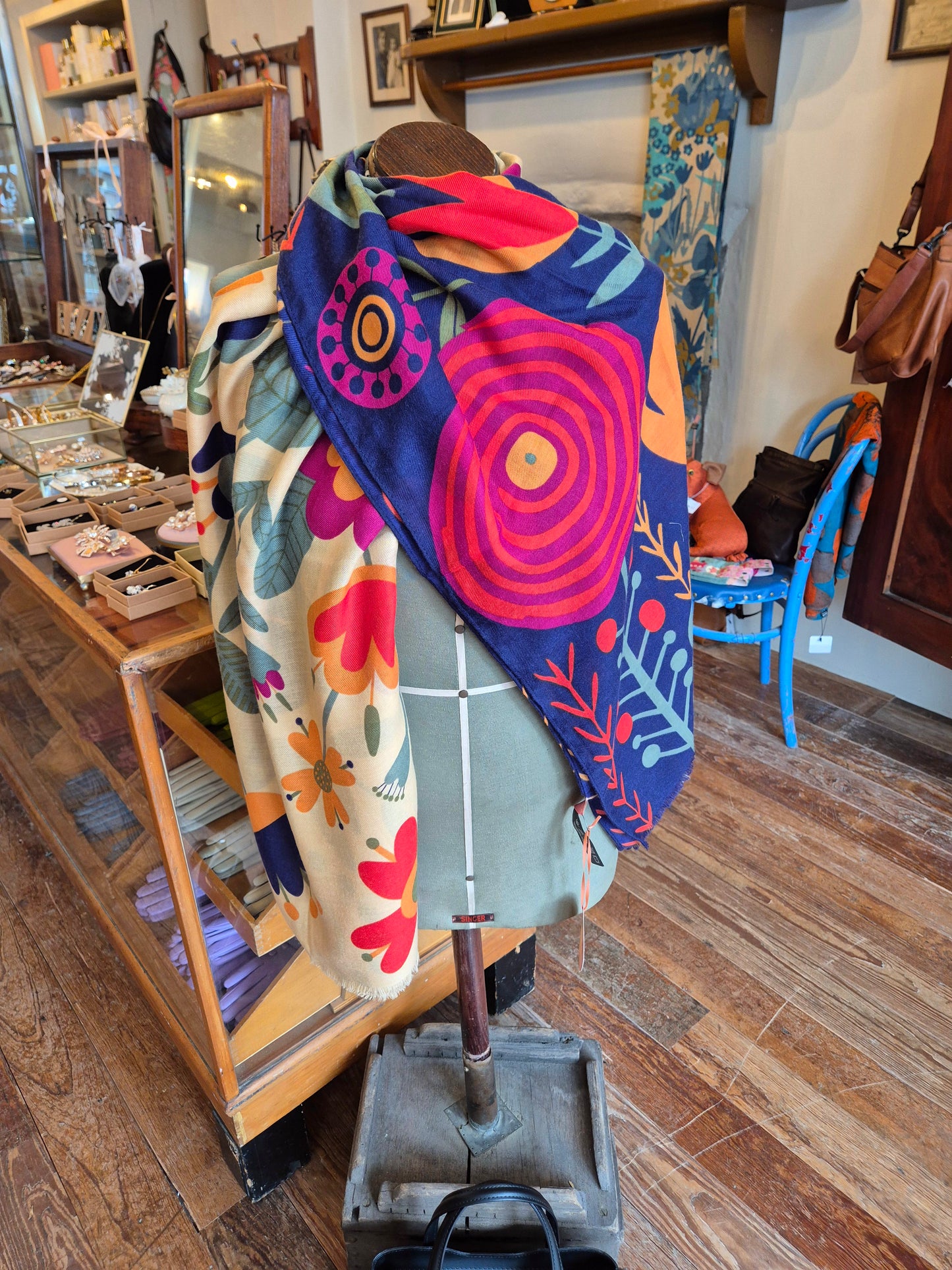Powder Scandi Print Scarf