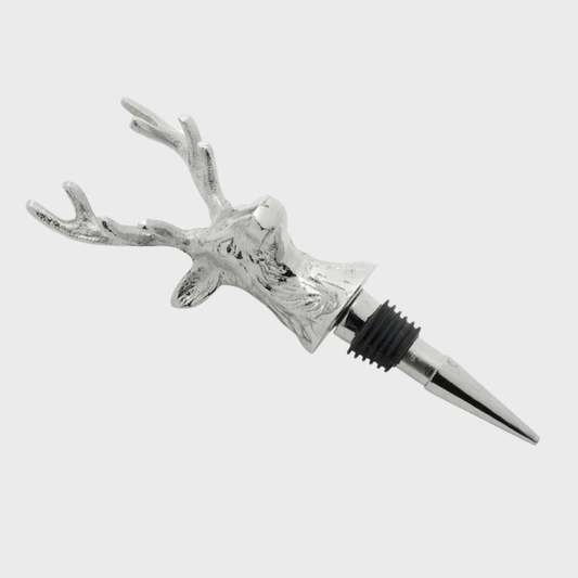 Stag Silver Bottle Stopper