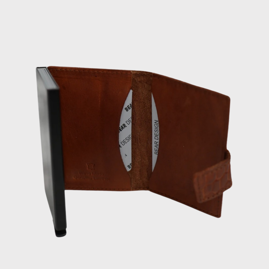 Bear Pip Leather Wallet