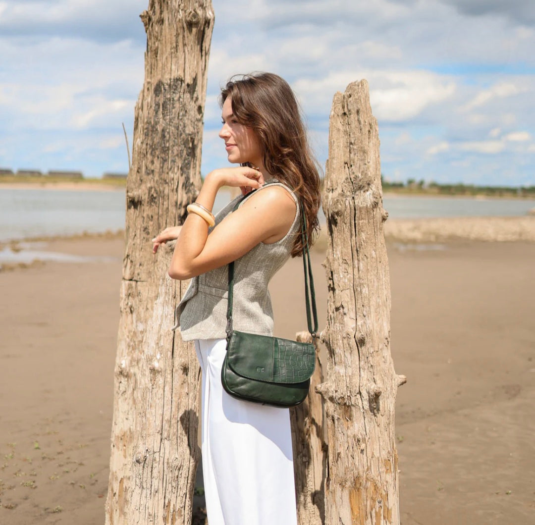 Bear Klein Flap Leather Bag
