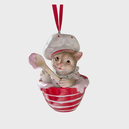 Cat Baking Hanging Decoration