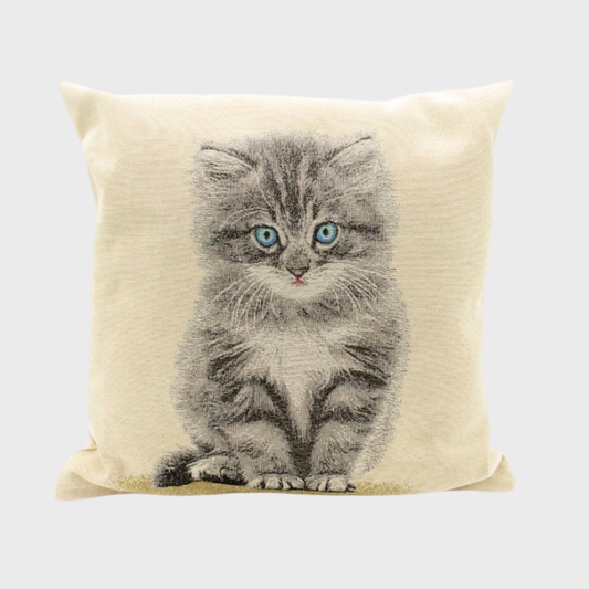 Blue Eyed Kitten Cushion Cover