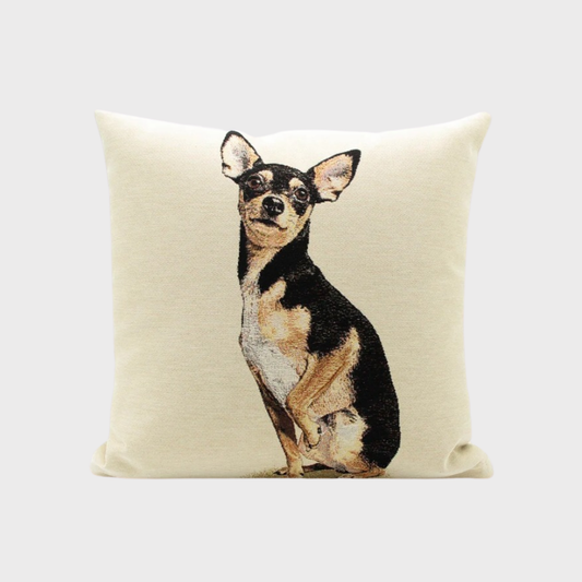 Black Chihuahua Cushion Cover