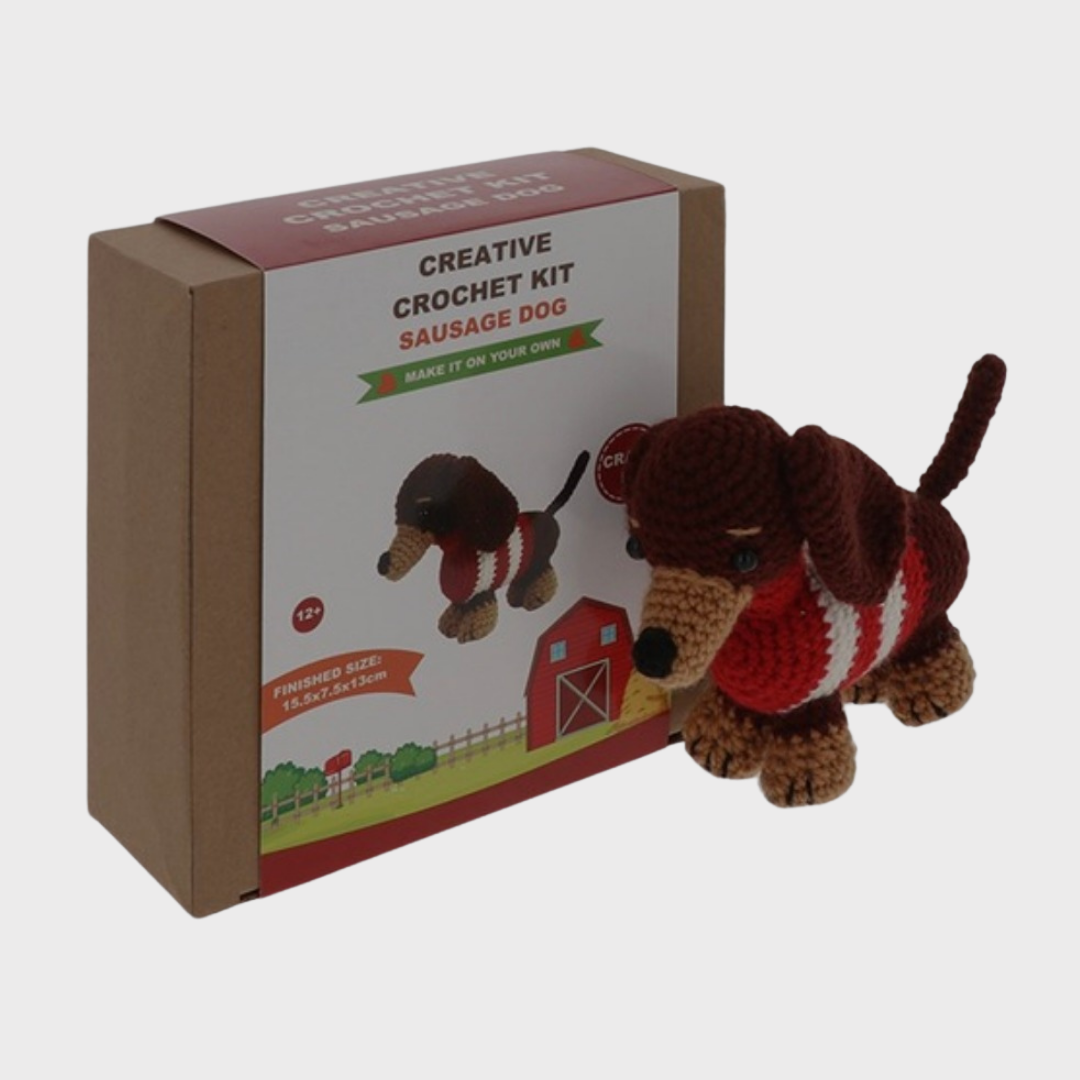 Crochet Sausage Dog Craft Kit