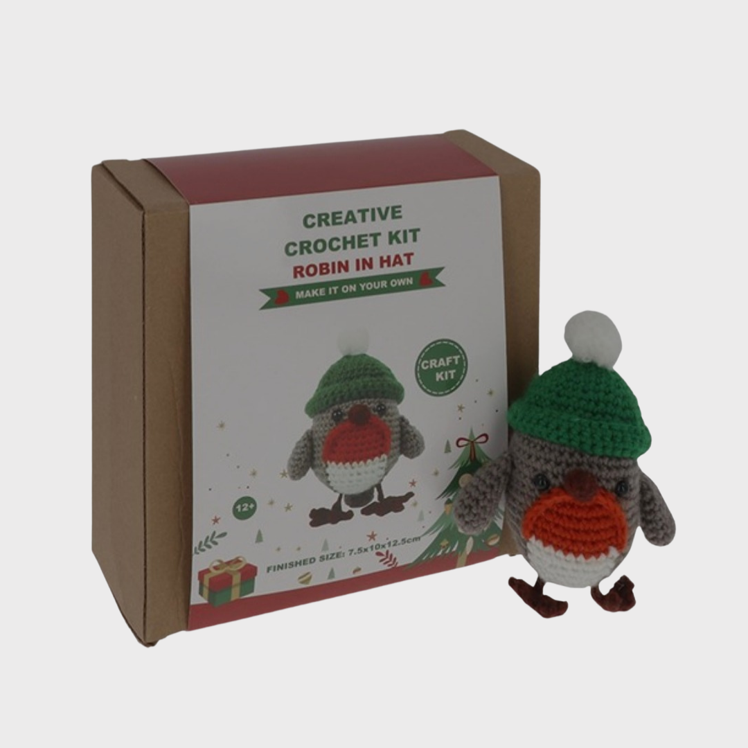 Crochet Robin in Hat Craft Kit
