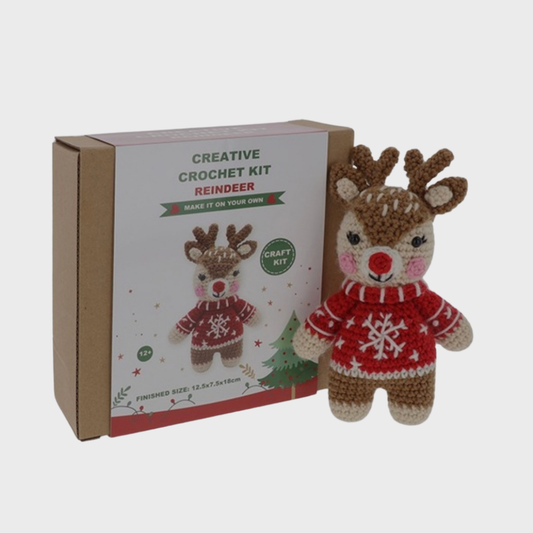 Crochet Reindeer Craft Kit