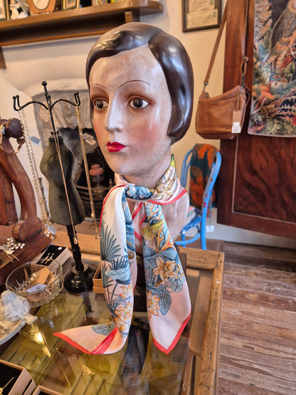 Mulberry Silk Tropical Square Scarf