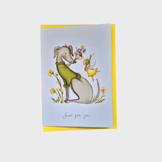 Just for You Flower Fairy Greeting Card