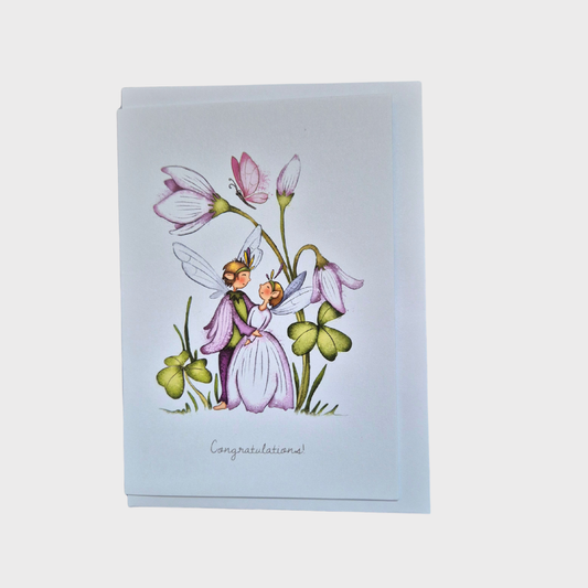 Congratulations Flower Fairy Greeting Card