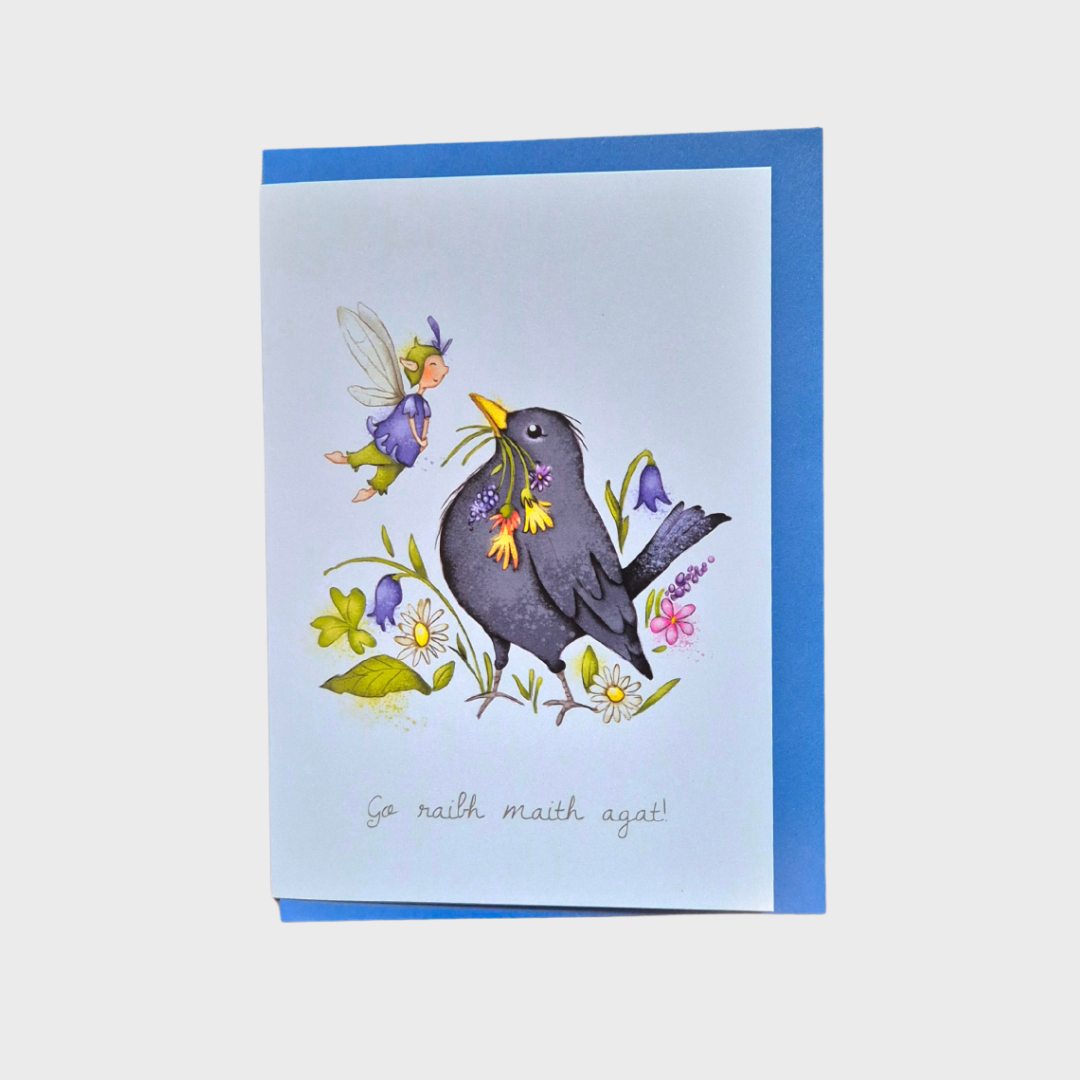 Go raibh maith agat Flower Fairy Greeting Card