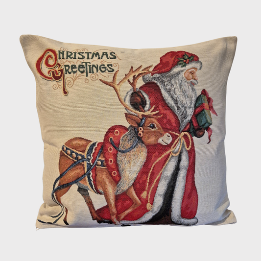 Christmas Greetings Cushion Cover