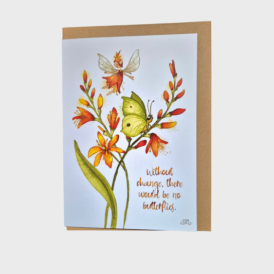 Butterflies Flower Fairy Large Greeting Card