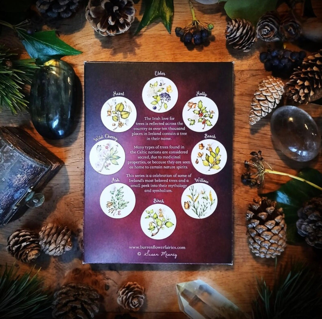 Sacred Trees of Ireland Flower Fairy Notecards