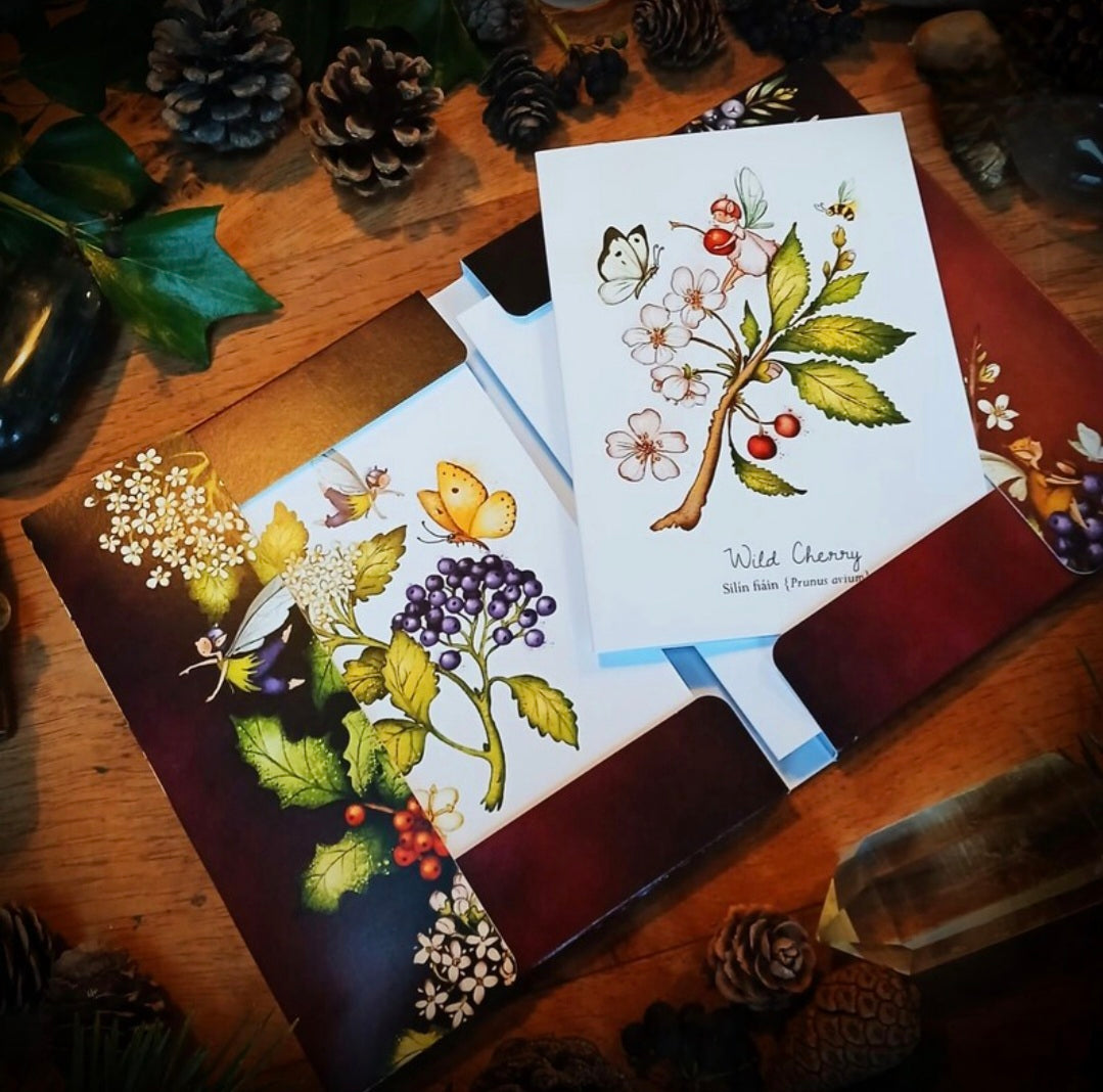 Sacred Trees of Ireland Flower Fairy Notecards