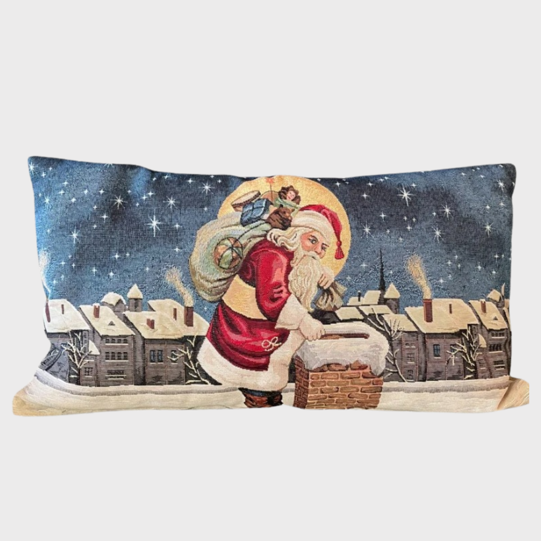 Santa at the Chimney Cushion Cover