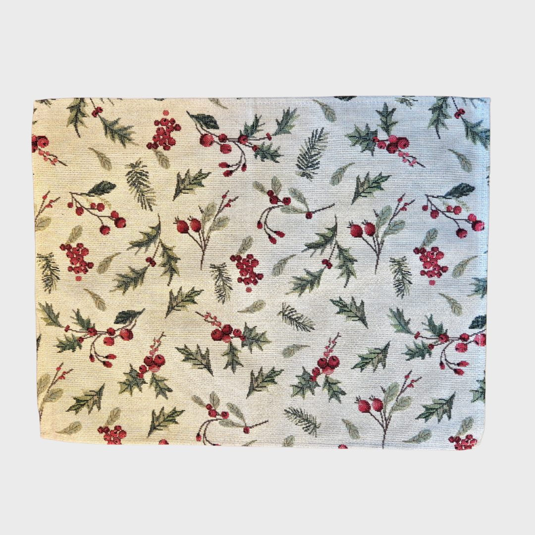 Holly Christmas Placemats