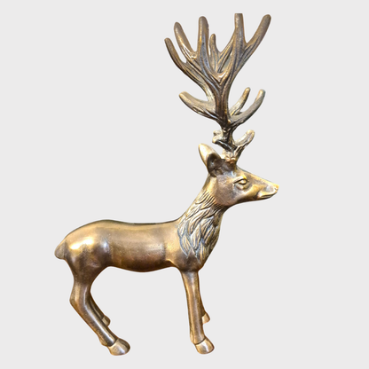 Brass Stag Large Decoration
