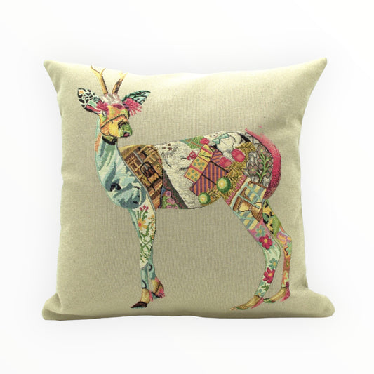 Patchwork Deer Cushion