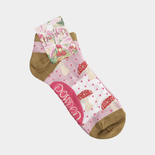 Tiny Toadstools Trainer Socks