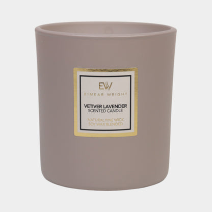 Vetiver Lavender Scented Candle