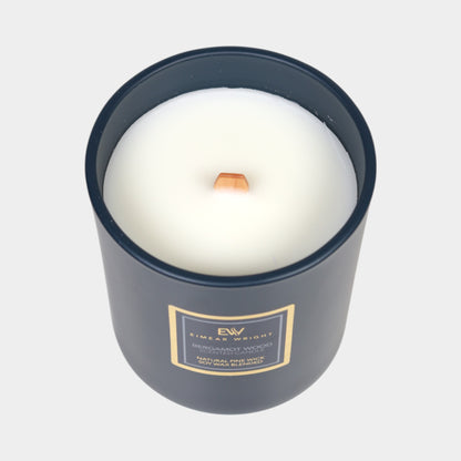 Bergamot Wood Scented Candle