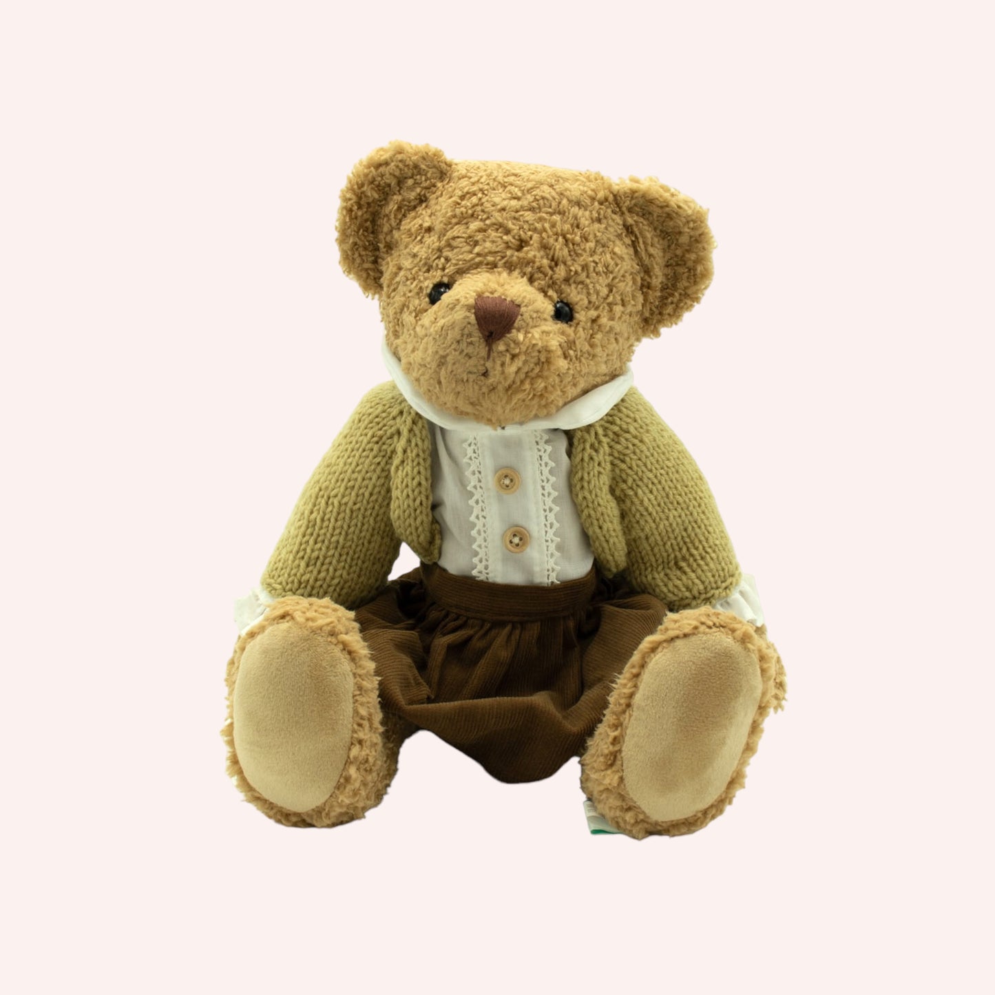 Ms. Teddy with Knitted Cardigan