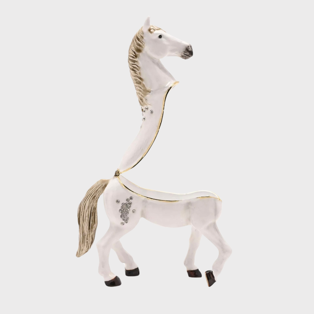 White Horse Trinket Box